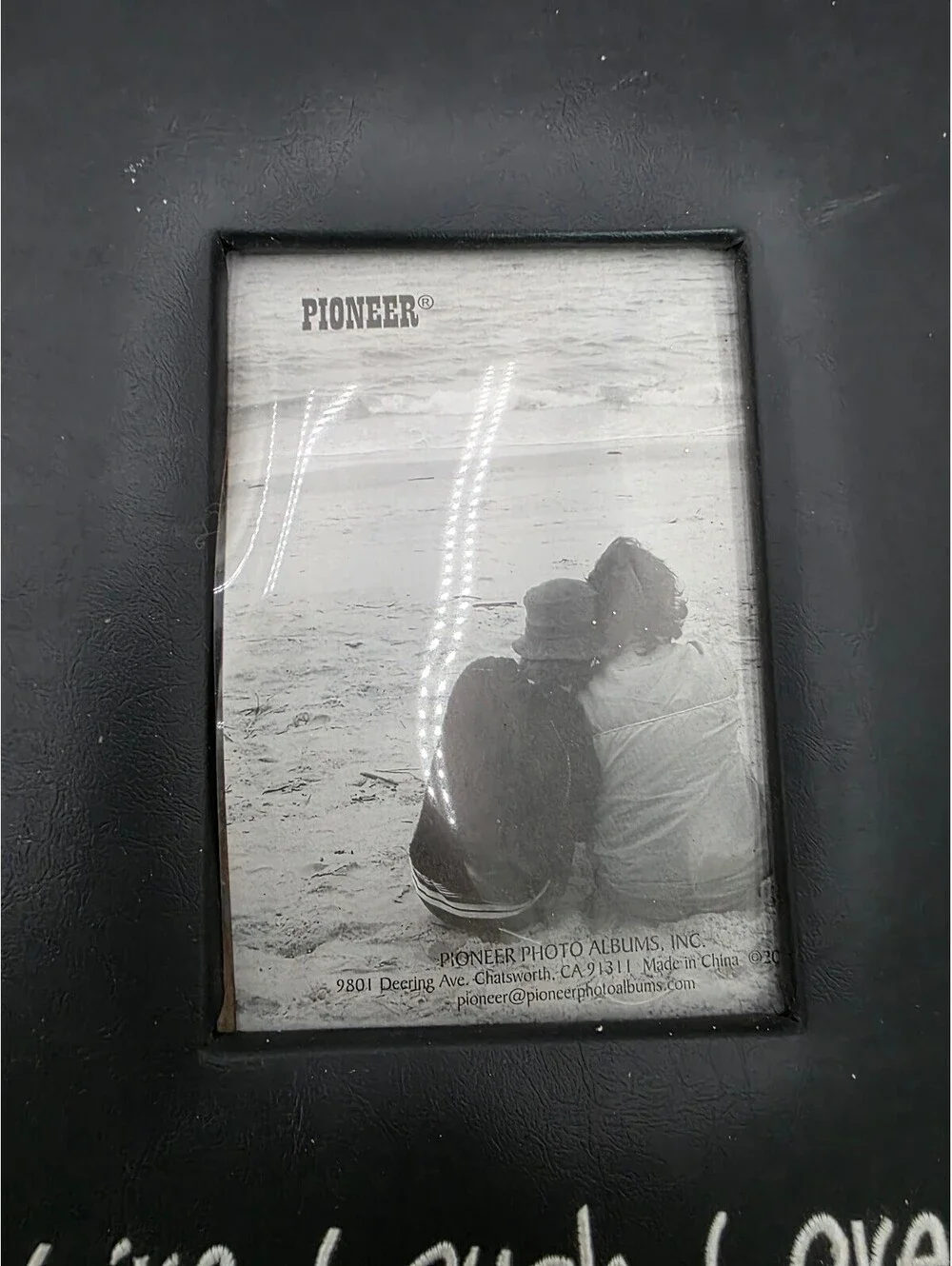 Pioneer Live, Laugh, Love 12x12 Black Scrapbook Album with 20 Top Loading Pages